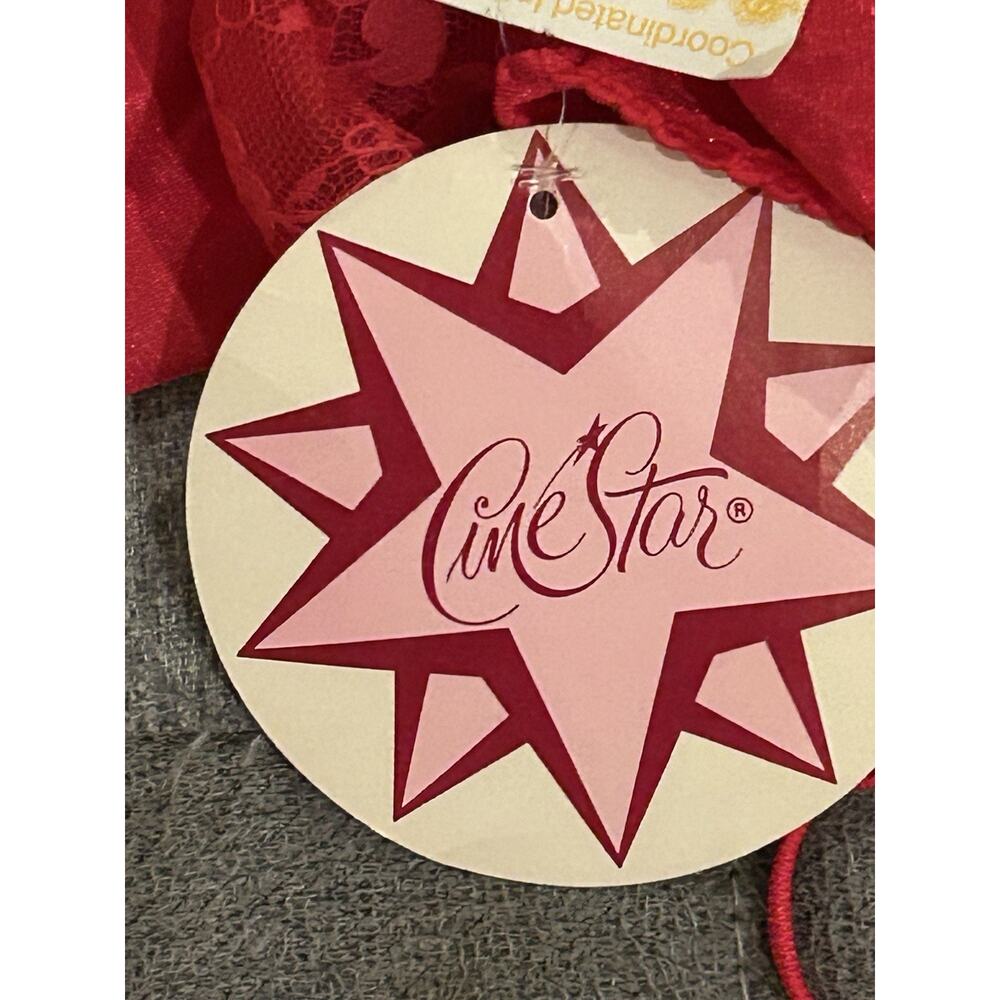 NWT Cinestar Red Satin Teddy size M - Picture 5 of 5